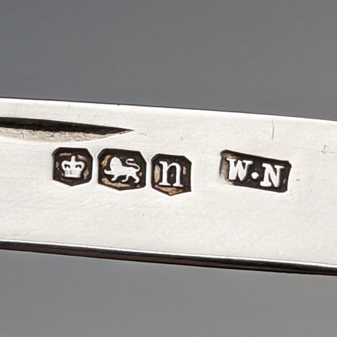 1930年 英国ヴィンテージ 白蝶貝ハンドル 純銀ブレード ペンナイフ William Needham